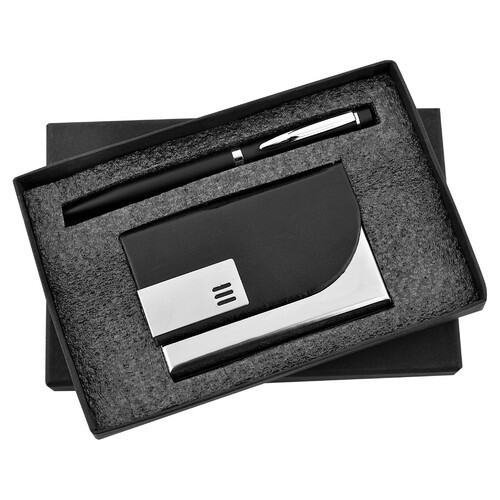 2 in 1 Pen and  CNC  Cardholder Combo Gift Set